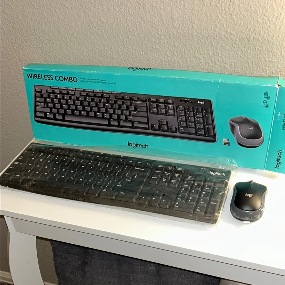 Logitech Gray Keyboard and Mouse Combo